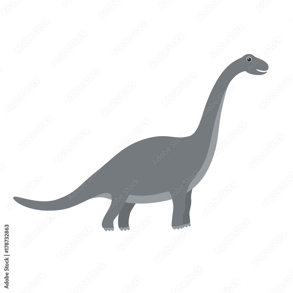 Brachiosaurus dinosaur vector