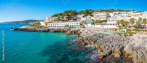 Scenic sight in Castro, in the Salento region of Puglia, Italy. photo