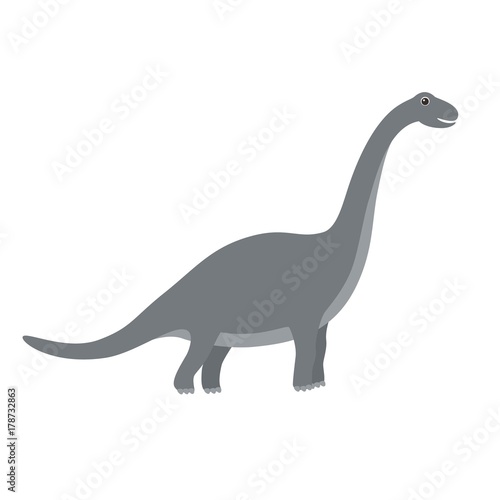 Brachiosaurus dinosaur vector © Nadzin