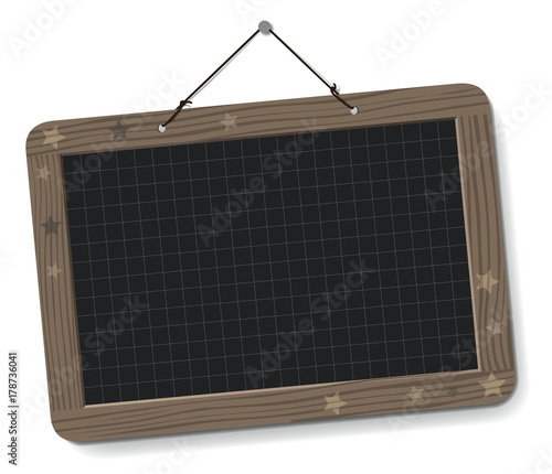 ARDOISE D'ÉCOLE SUSPENDUE