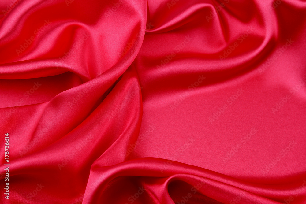 Red silk fabric Red silk fabric