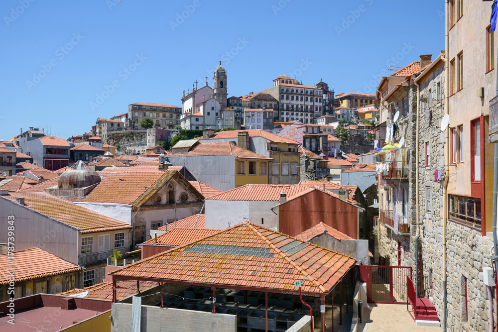 Tiled roofs of Porto