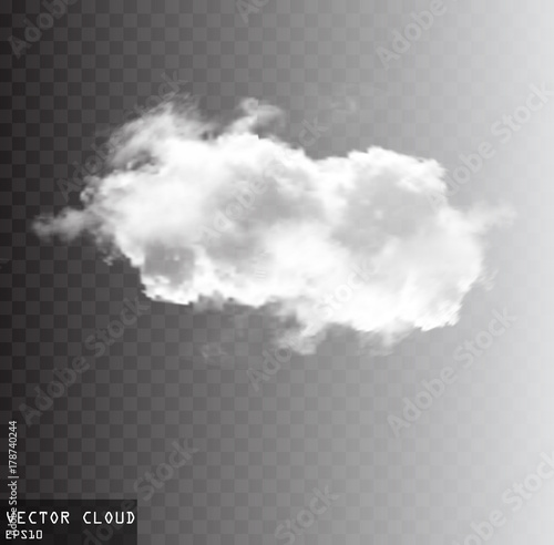 Vector cloud shape illustration