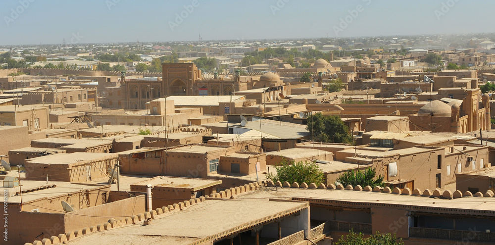 Khiva: panorama of old town
