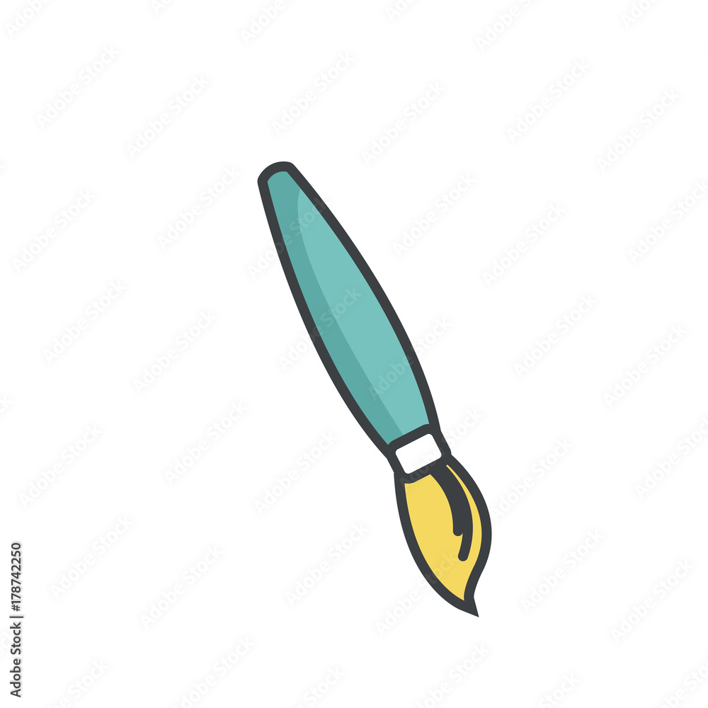 Paint brush art icon vector illustration graphic design Paint brush art icon vector illustration graphic design