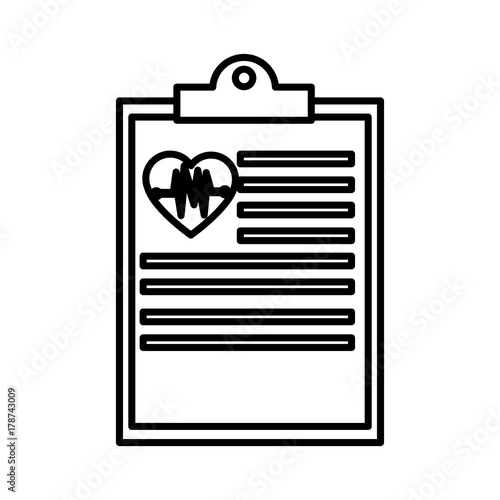 Medical document historial icon vector illustration graphic design photo