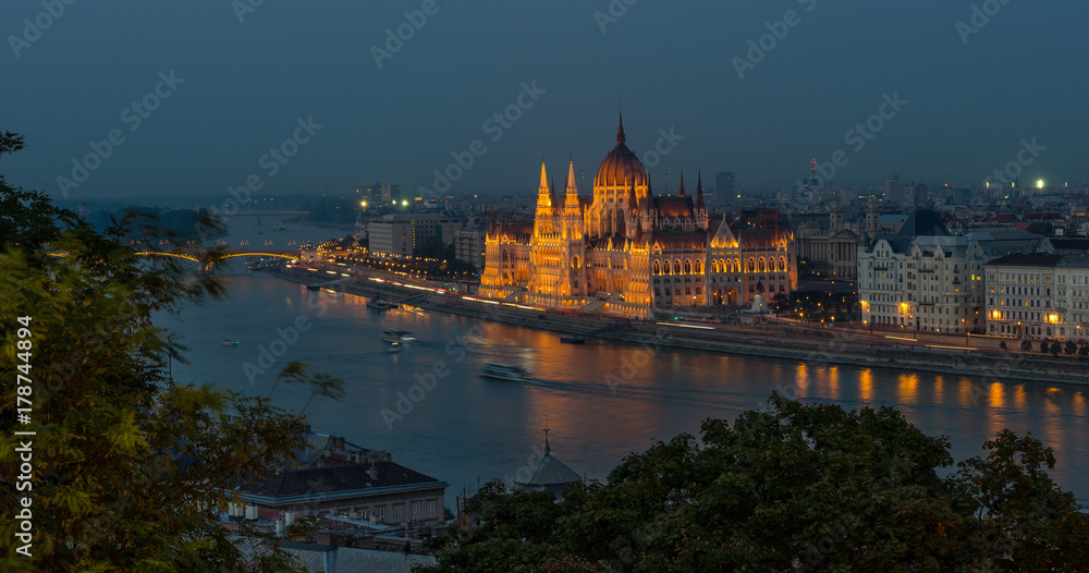 Budapest at evening