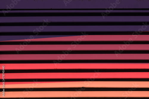 Colored roller shutter with purple gradient four color mood