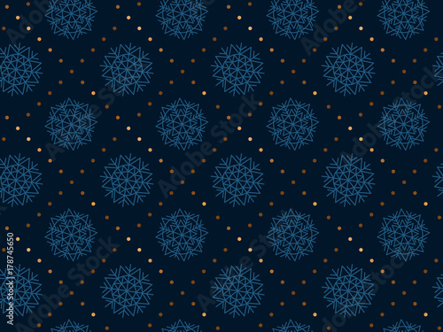 Luxury abstract snowflakes ...