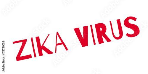 Zika Virus rubber stamp. Grunge design with dust scratches. Effects can be easily removed for a clean, crisp look. Color is easily changed.
