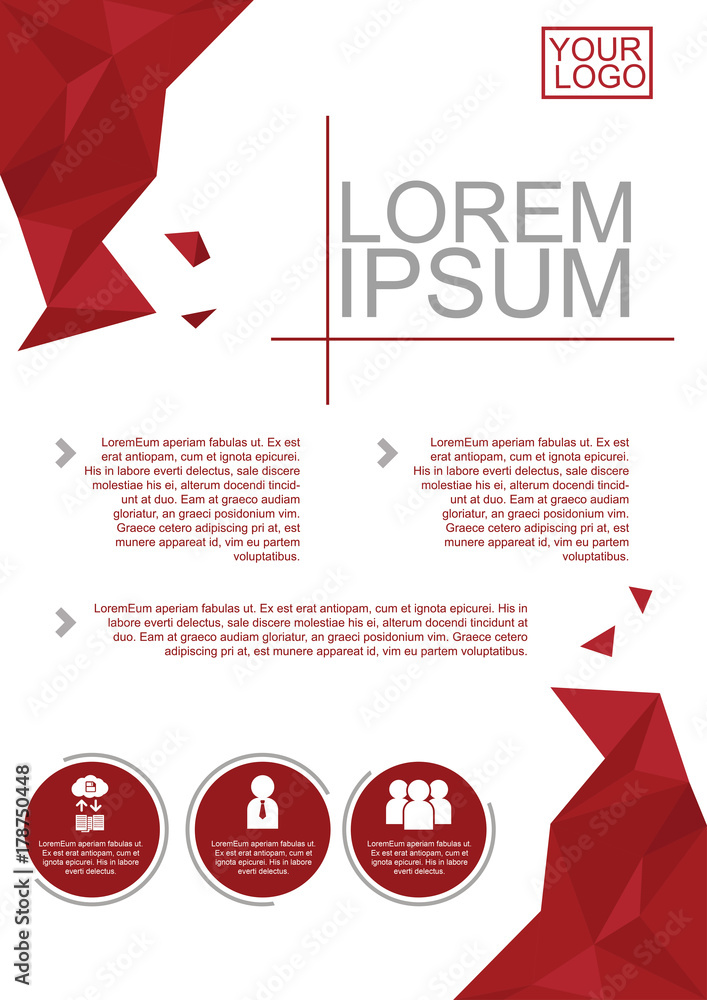 Fototapeta premium Brochure Tempalte Design