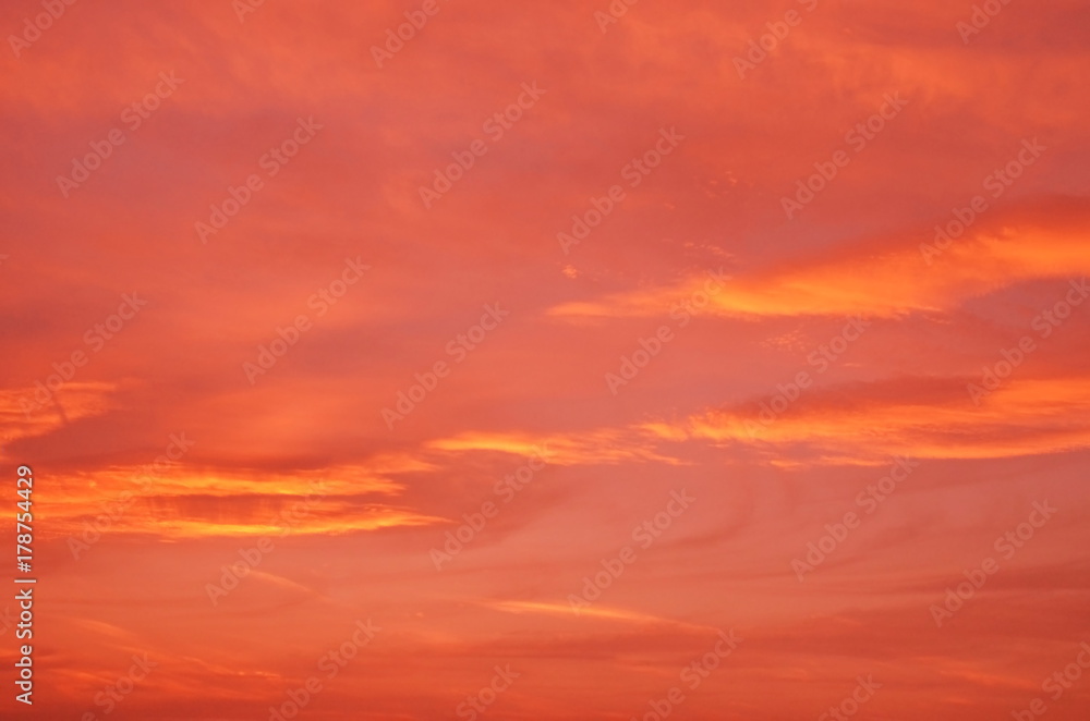 Fototapeta premium 美しいスジ雲