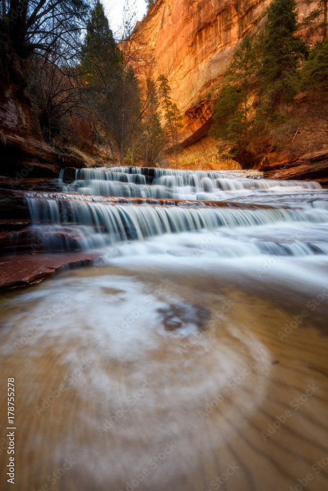 Fototapeta premium Archangel falls, Zion National Park, Utah