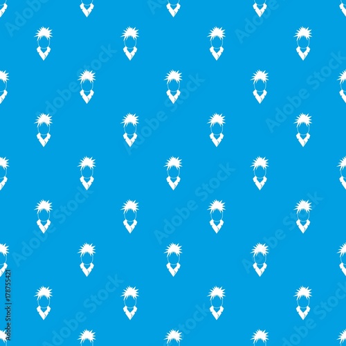 Singer pattern seamless blue