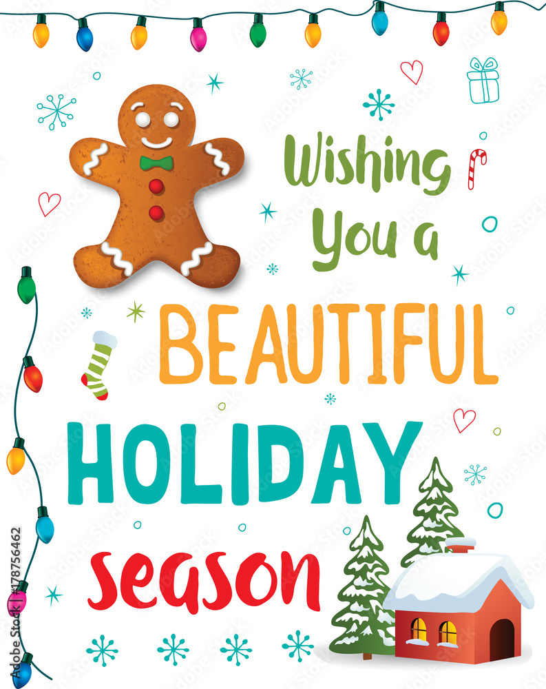 Fototapeta premium Christmas Greeting Card