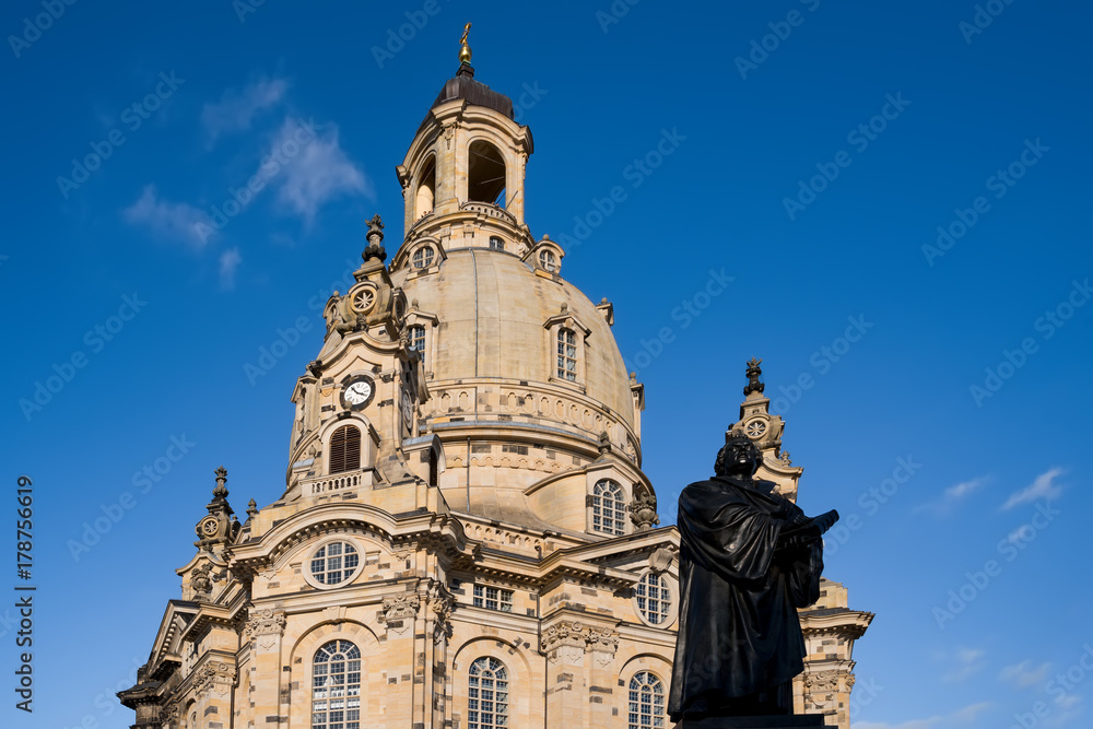 Frauenkirche in Dresden, Sachen, Deutschland 
