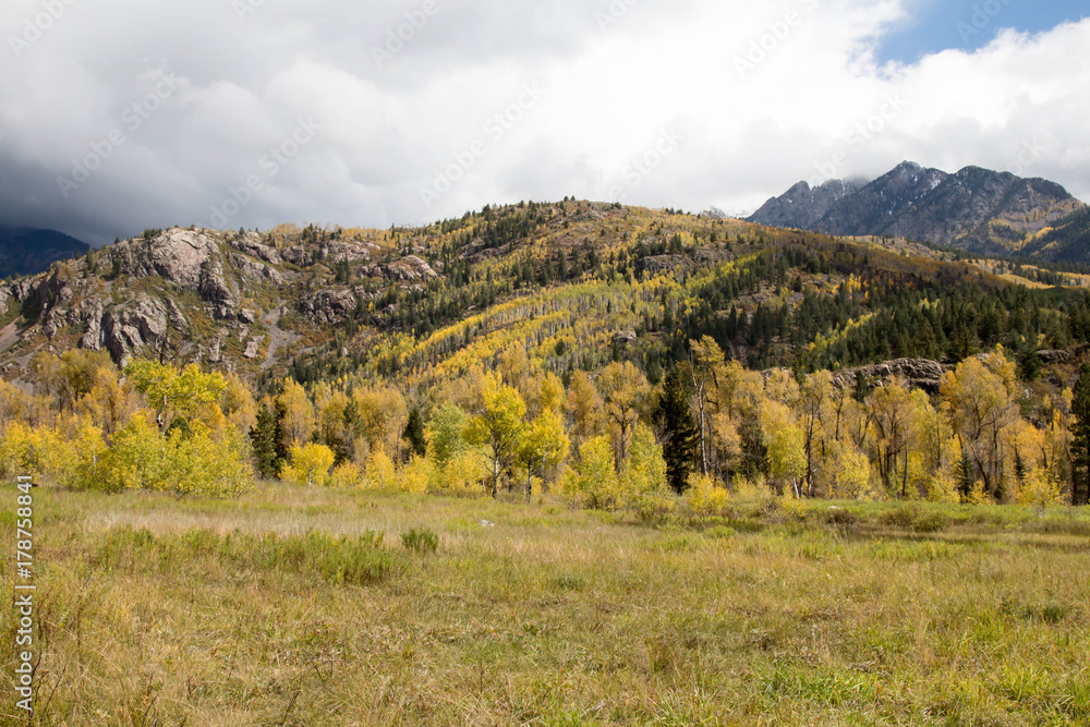 Autumn San Juan mountains near Durango, Colorado