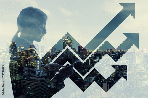 Canvas Print Business and growth concept.
