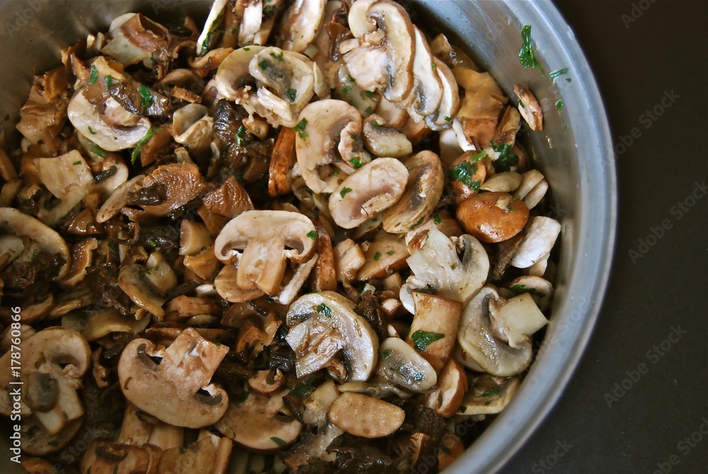 Pot of Mushrooms Pot of Mushrooms
