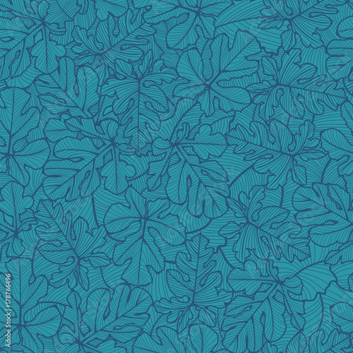 Leaf Vein Seamless Pattern