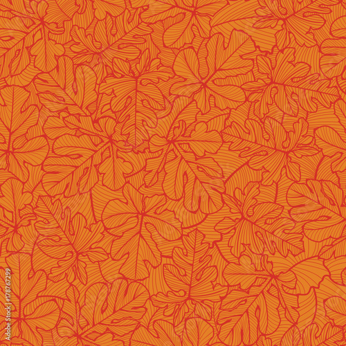 Leaf Vein Seamless Pattern