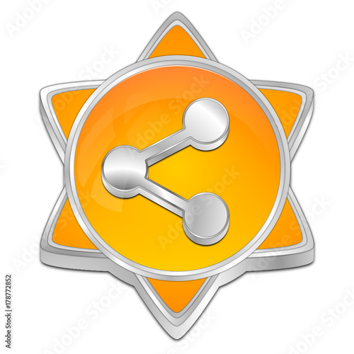 Share Button - 3D illustration