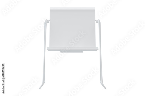 Wallpaper Mural White office chair isolated in studio. 3d rendering Torontodigital.ca