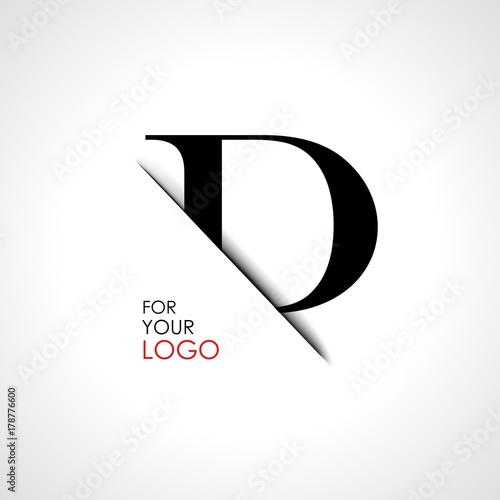 Capital d letter is inserted in the paper slot. To create logos, emblems, monograms.