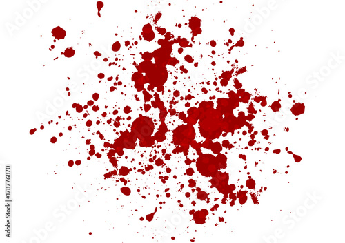 abstract vector blood splatter red color isolated