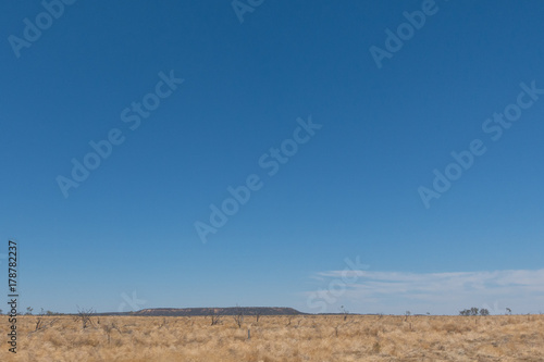 Mesa landscape in rural Queensland