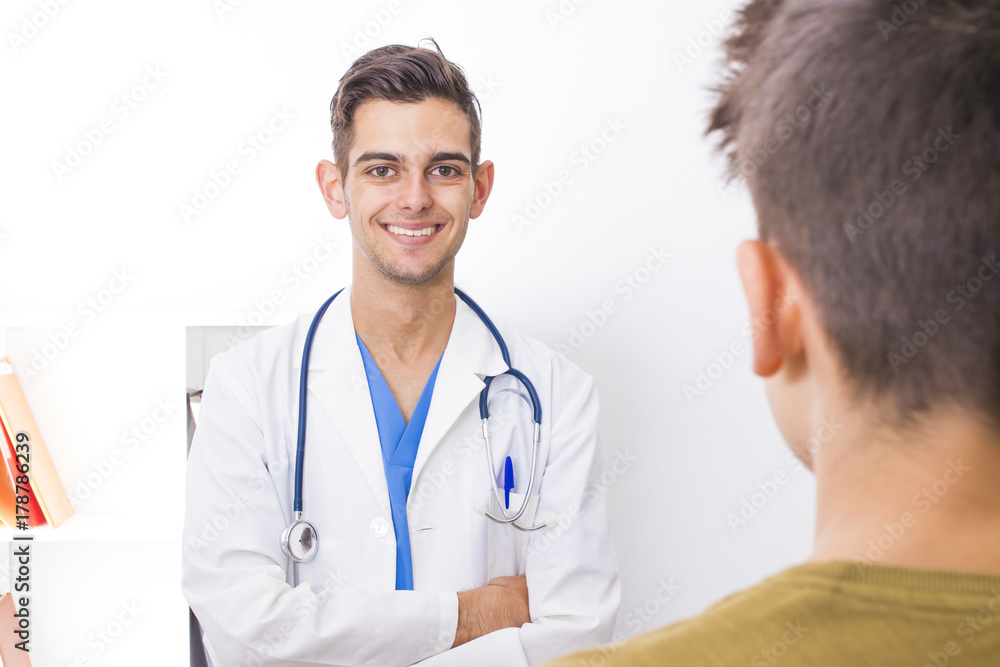 family doctor with patient in consultation family doctor with patient in consultation