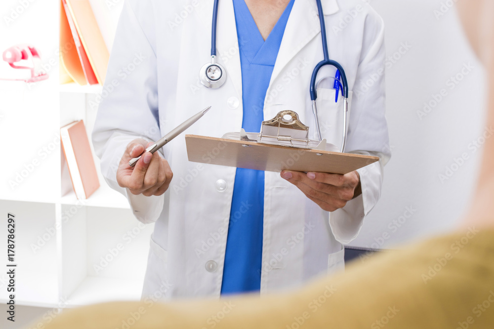 family doctor with patient in consultation family doctor with patient in consultation