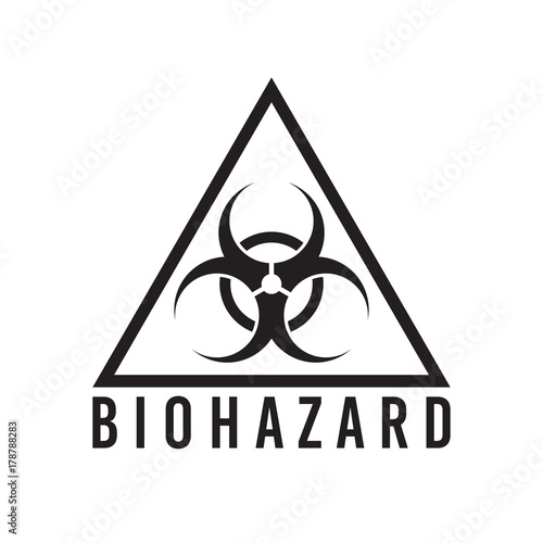 Vector biohazard sign