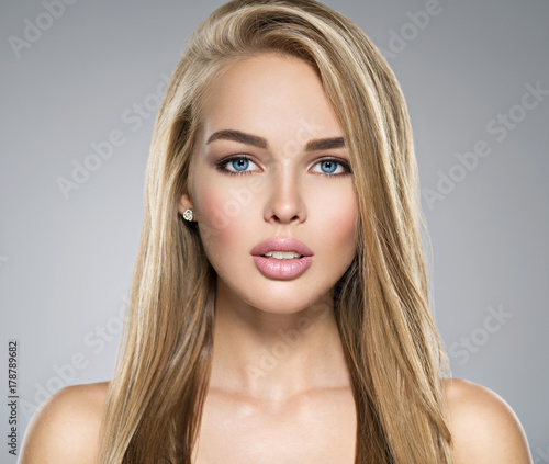 Young Woman with healthy skin of a face