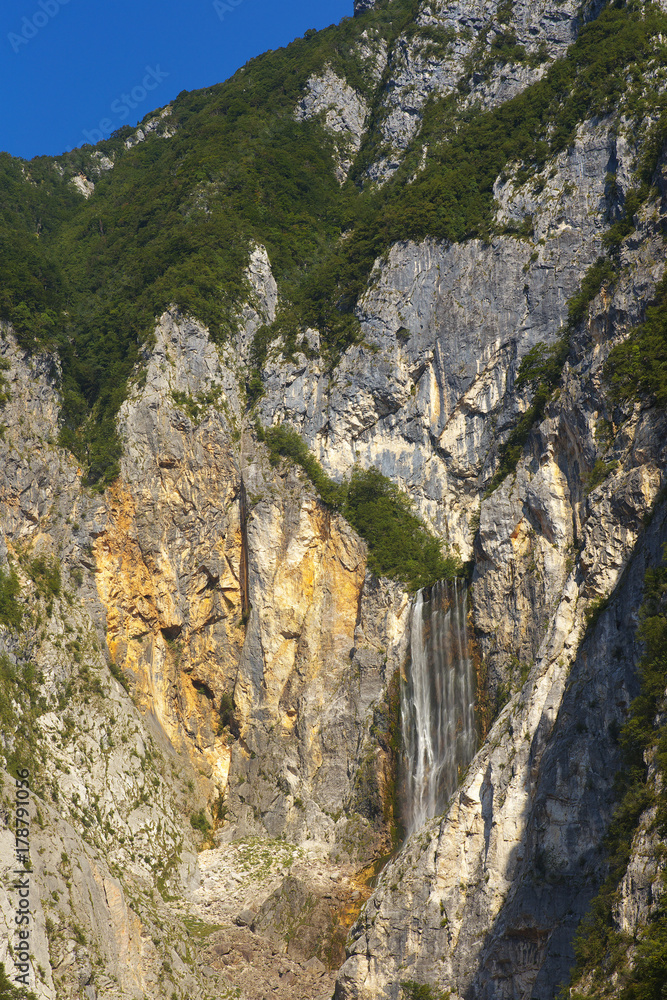 Waterfal Boka, Triglav National Park, Slovenia