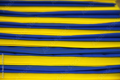 Yellow and blue stripes