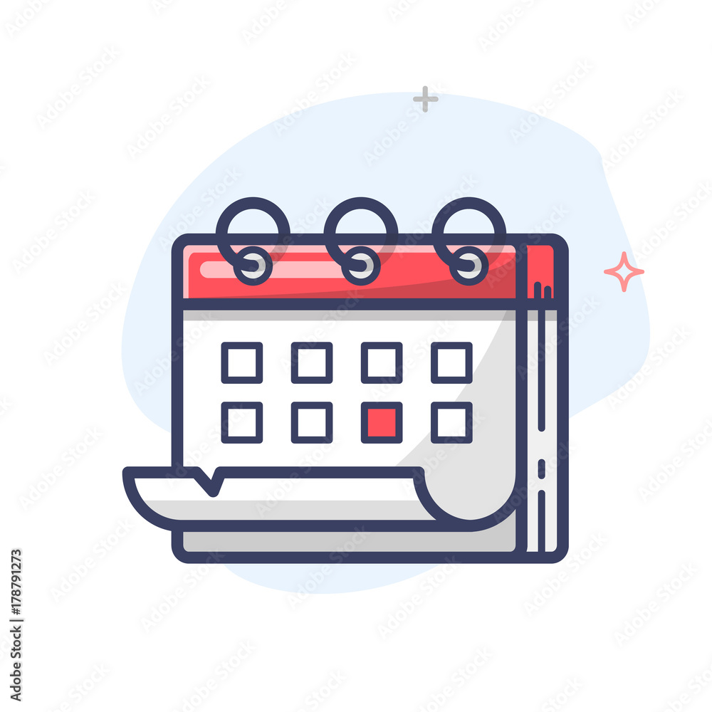 Vector calendar icon Vector calendar icon
