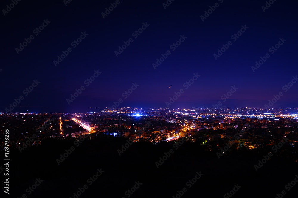 Athens city lights