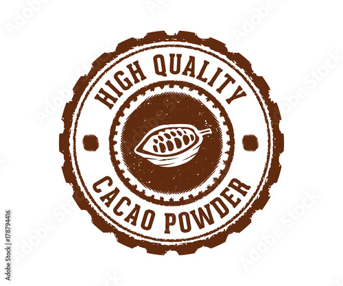 high quality cacao powder stamp