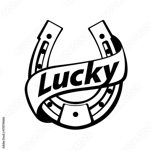 lucky - horseshoe design