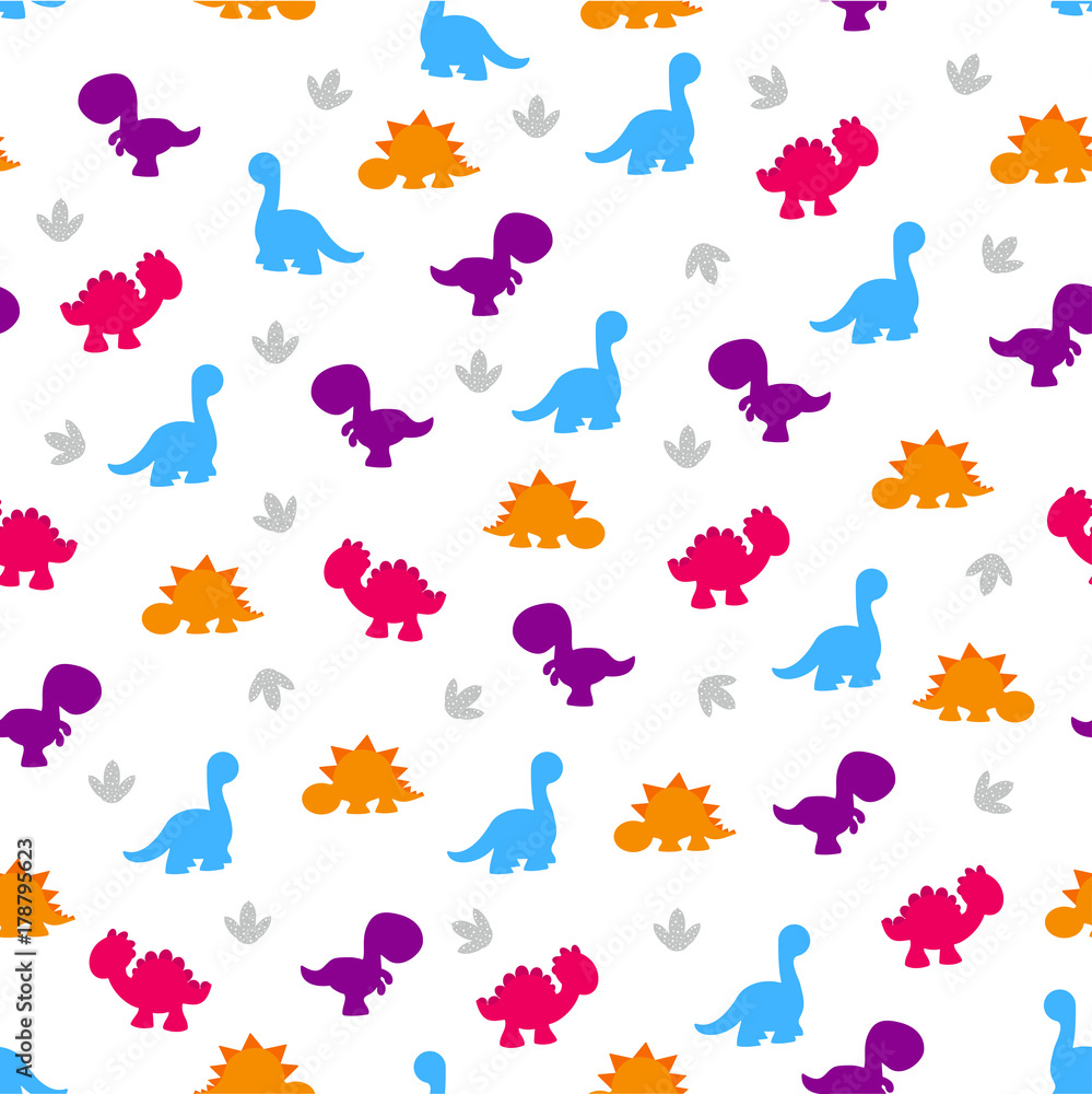 pattern of colorful dinosaurs pattern of colorful dinosaurs