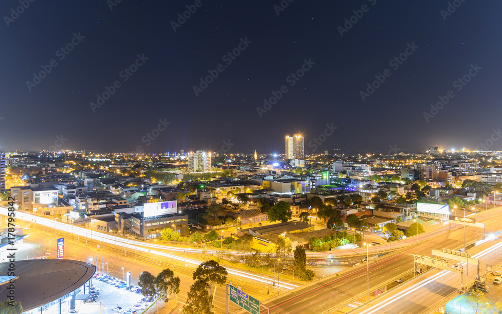 Fototapeta premium Melbourne City at Night