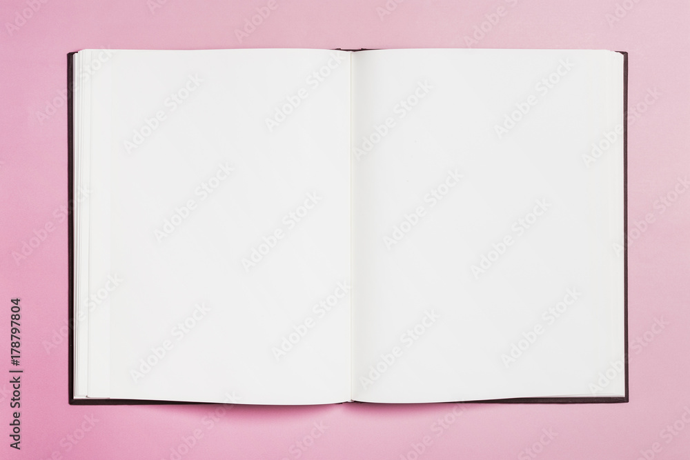 Fototapeta premium empty note on the pink background.
