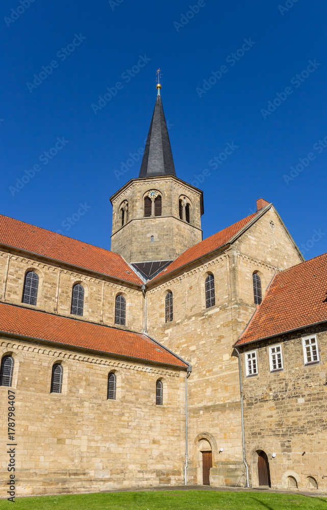 Sde view of the St. Godehard church in Hildesheim