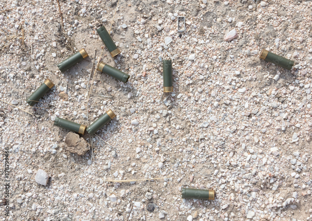 Used shotgun shells Used shotgun shells