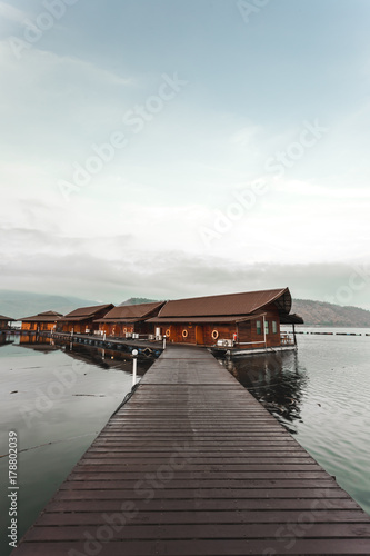 Landscape photo Floating hotel houses 