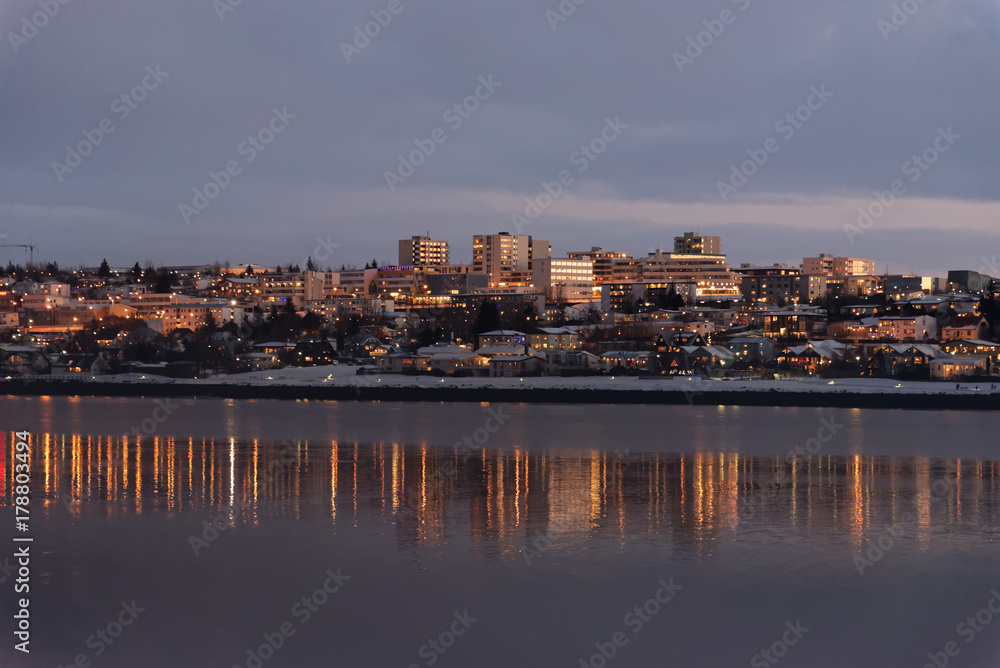 Fototapeta premium Panorama view of Reykjavik
