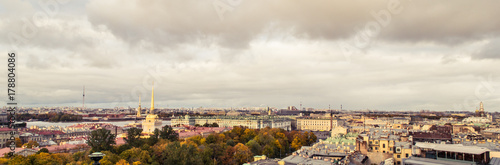 Панорамный вид на центр Санкт-Петербурга