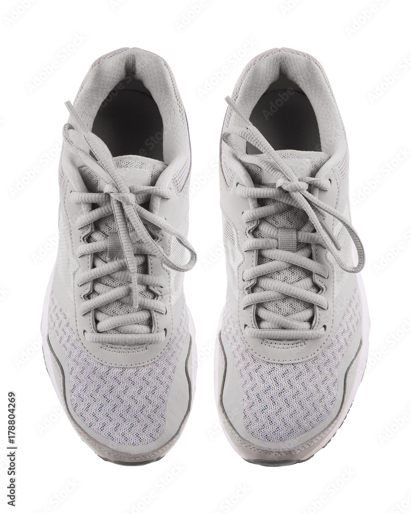 Sport running shoes isolated on white background with clipping path