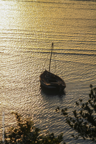 Boat in the sunset